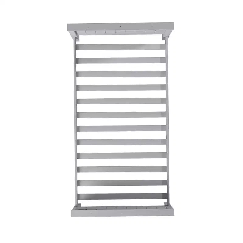 Lit jumeau plateforme en bois pour enfants Gris colombe