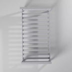 Lit jumeau plateforme en bois pour enfants Gris colombe