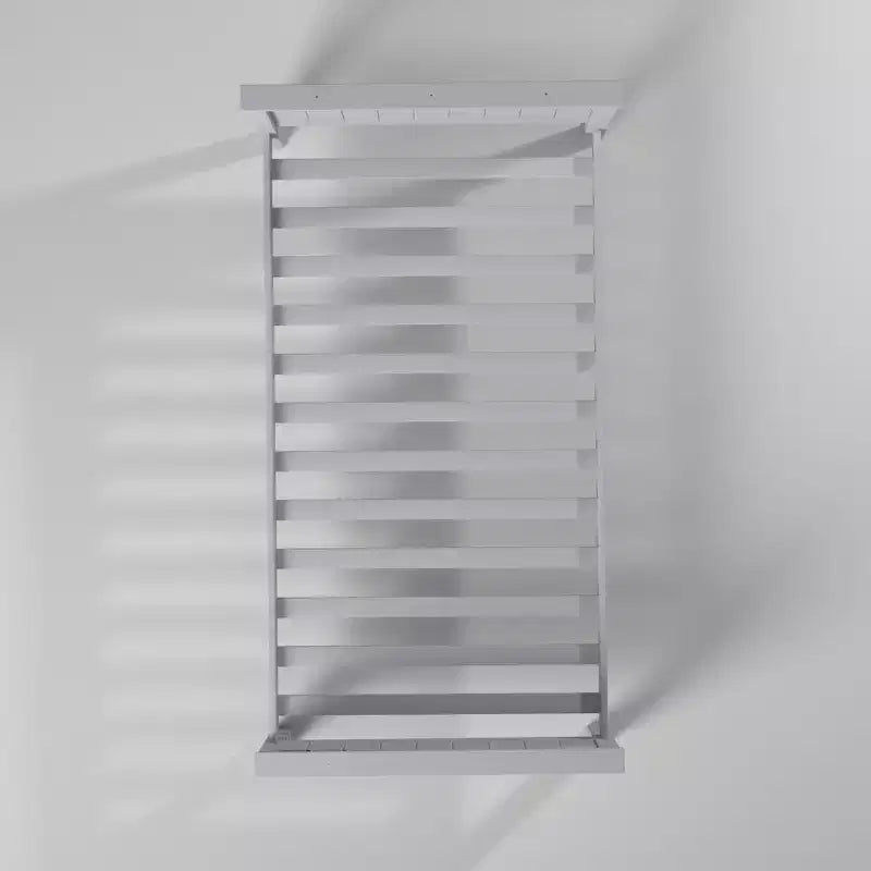Lit jumeau plateforme en bois pour enfants Gris colombe