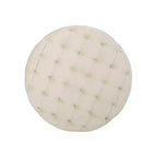 Pouf circulaire capitonné en velours Modern Glam