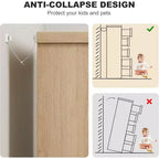 Commode à 5 tiroirs pour chambre à coucher, commode de rangement naturelle avec poignées intégrées, organisateur de tiroirs en bois pour salon, chambre d'enfant, couloir