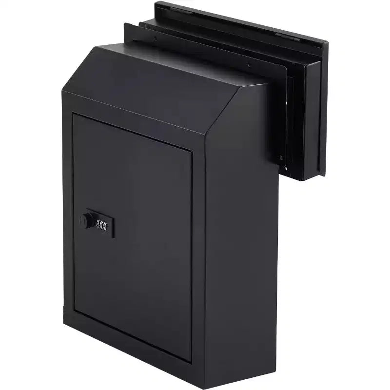 Boîte aux lettres murale en acier avec serrure, boîte de dépôt sécurisée pour l'extérieur, pour la collecte de colis et de courrier