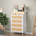 Karl Home 4-Drawer White Particle Board 29.92in. W Chest of Drawer