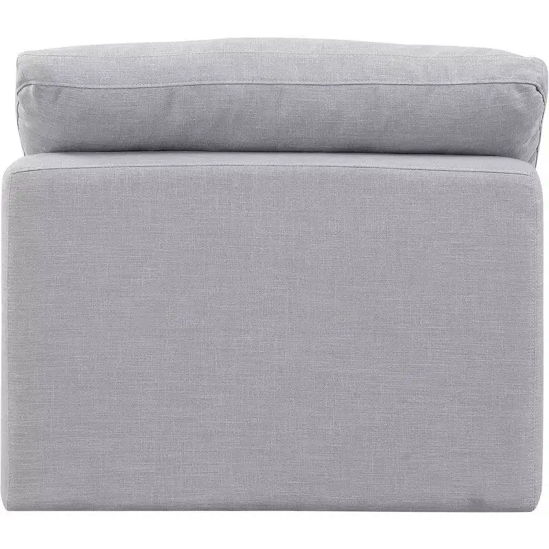 Fauteuil sans accoudoirs en tissu texturé lin Indulge