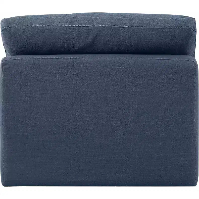 Fauteuil sans accoudoirs en tissu texturé lin Indulge