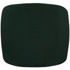 Fauteuil d'appoint en cuir vegan style tonneau / tissu bouclé avec dossier arrondi