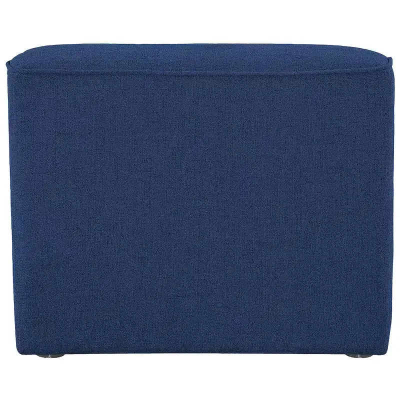 Fauteuil modulable sans accoudoirs - Revêtement en tissu texturé lin résistant, pieds espresso