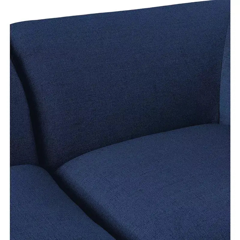 Fauteuil modulable sans accoudoirs - Revêtement en tissu texturé lin résistant, pieds espresso