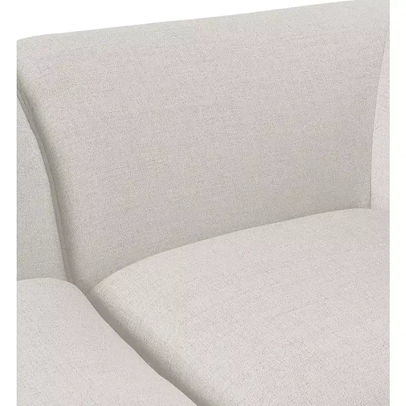 Fauteuil modulable sans accoudoirs - Revêtement en tissu texturé lin résistant, pieds espresso
