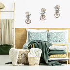 Décoration murale en métal rustique en forme de fleur - Décoration murale de ferme durable, polyvalente pour chambre à coucher, salon