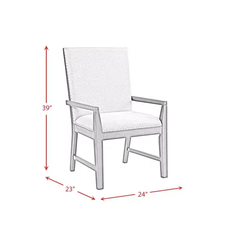 Lot de 2 fauteuils Holden hauteur standard : Tissu, Clous décoratifs