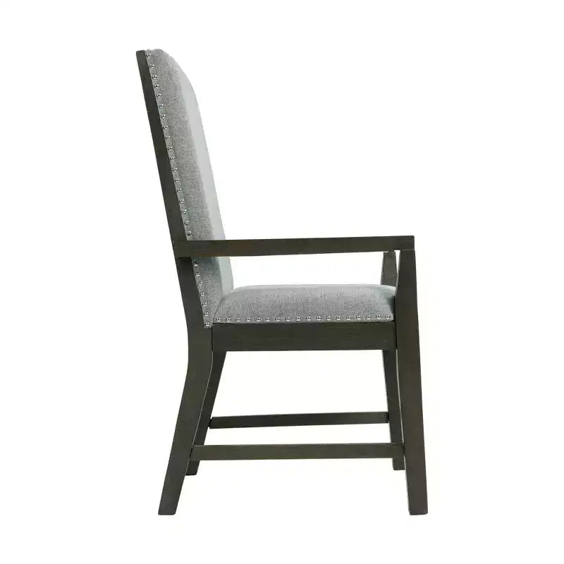 Lot de 2 fauteuils Holden hauteur standard : Tissu, Clous décoratifs