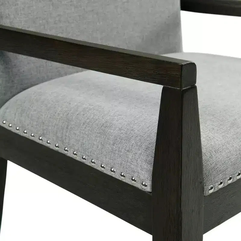 Lot de 2 fauteuils Holden hauteur standard : Tissu, Clous décoratifs