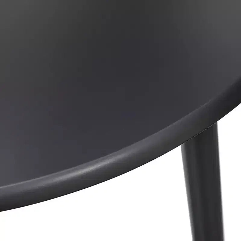 Ensemble de salle à manger rond 3 pièces Florence de 107 cm avec chaises en bois massif, noir