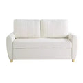 Serta Harriet Convertible Loveseat Woven Ivory