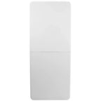Table pliante en plastique blanc granit de 6 pieds à deux volets