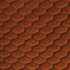 Fauteuil club pivotant moderne en velours matelassé Ames Pumpkin