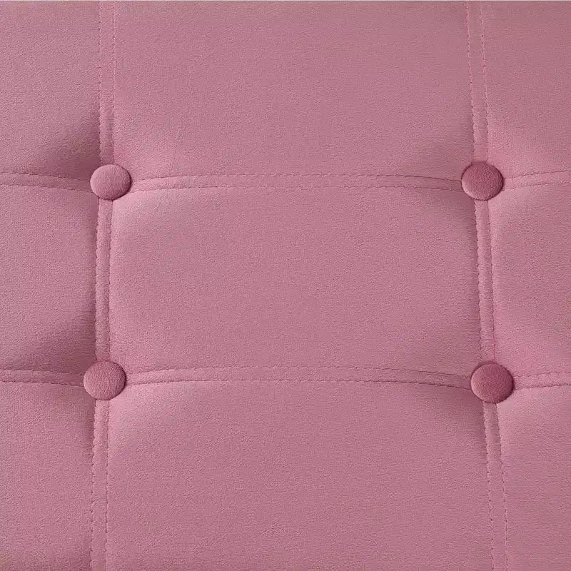 Banc de rangement pliant en velours de 109 cm, pouf coffre à jouets, supporte jusqu'à 300 kg, pour chambre et salon