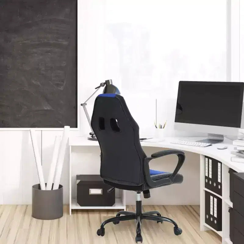 Chaise de Bureau, Chaise de Gaming, Chaise d'Ordinateur, Chaise Exécutive en Cuir PU avec Support Lombaire pour Femmes et Hommes