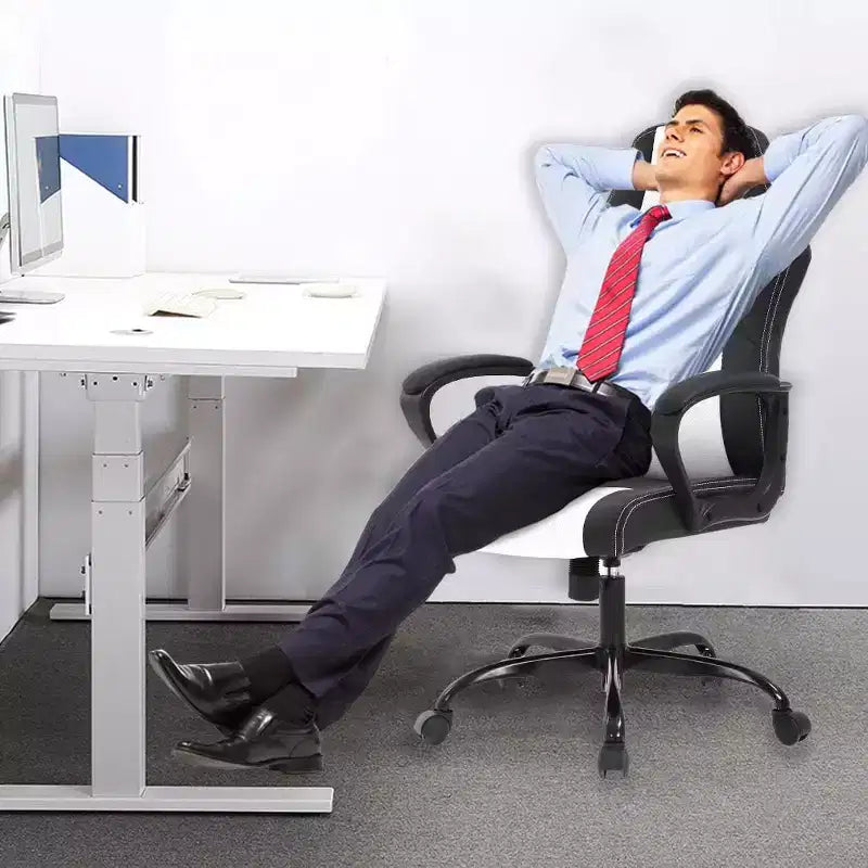 Chaise de Bureau, Chaise de Gaming, Chaise d'Ordinateur, Chaise Exécutive en Cuir PU avec Support Lombaire pour Femmes et Hommes