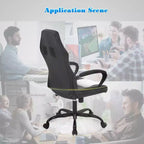 Chaise de Bureau, Chaise de Gaming, Chaise d'Ordinateur, Chaise Exécutive en Cuir PU avec Support Lombaire pour Femmes et Hommes