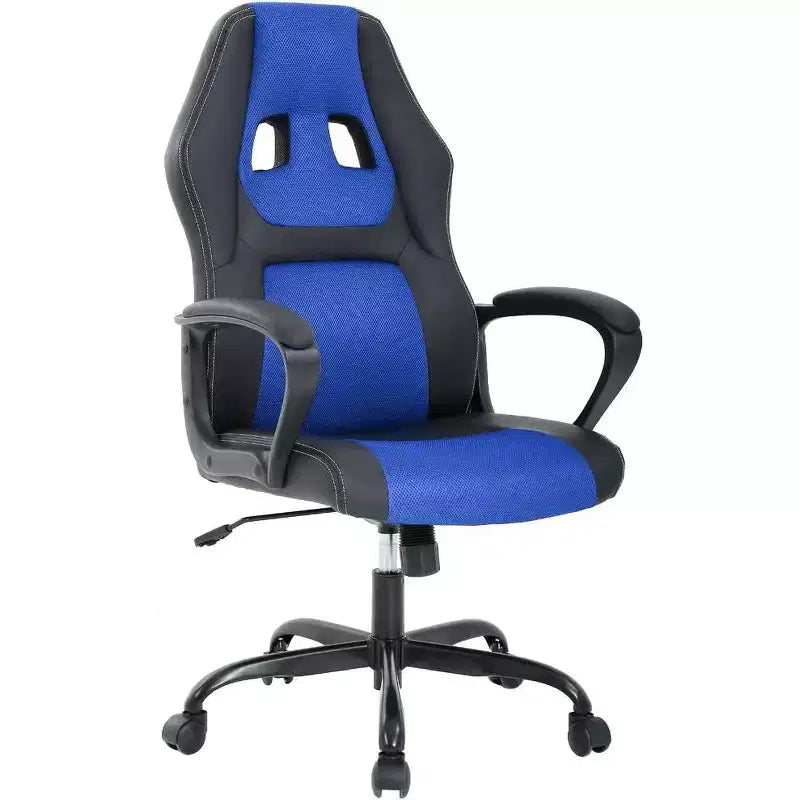 Chaise de Bureau, Chaise de Gaming, Chaise d'Ordinateur, Chaise Exécutive en Cuir PU avec Support Lombaire pour Femmes et Hommes