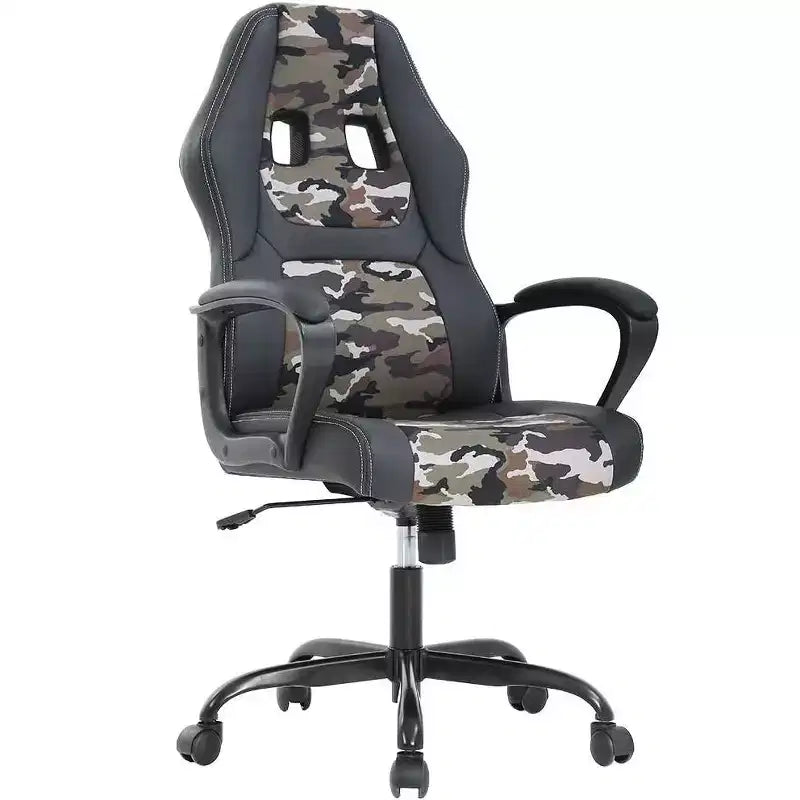 Chaise de Bureau, Chaise de Gaming, Chaise d'Ordinateur, Chaise Exécutive en Cuir PU avec Support Lombaire pour Femmes et Hommes