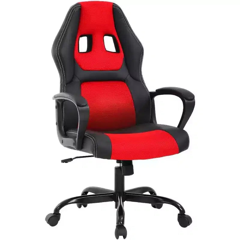 Chaise de Bureau, Chaise de Gaming, Chaise d'Ordinateur, Chaise Exécutive en Cuir PU avec Support Lombaire pour Femmes et Hommes