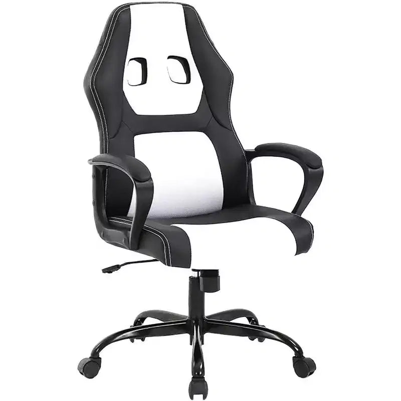 Chaise de Bureau, Chaise de Gaming, Chaise d'Ordinateur, Chaise Exécutive en Cuir PU avec Support Lombaire pour Femmes et Hommes